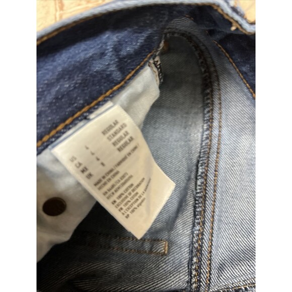 American Eagle High Rise Girlfriend Distressed Ripped Holes jean Busted Knees 4 - Picture 2 of 4